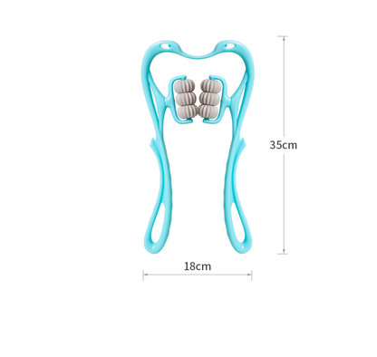 6-Wheel Neck Massager Manual Roller Tool for Neck & Muscle Relief