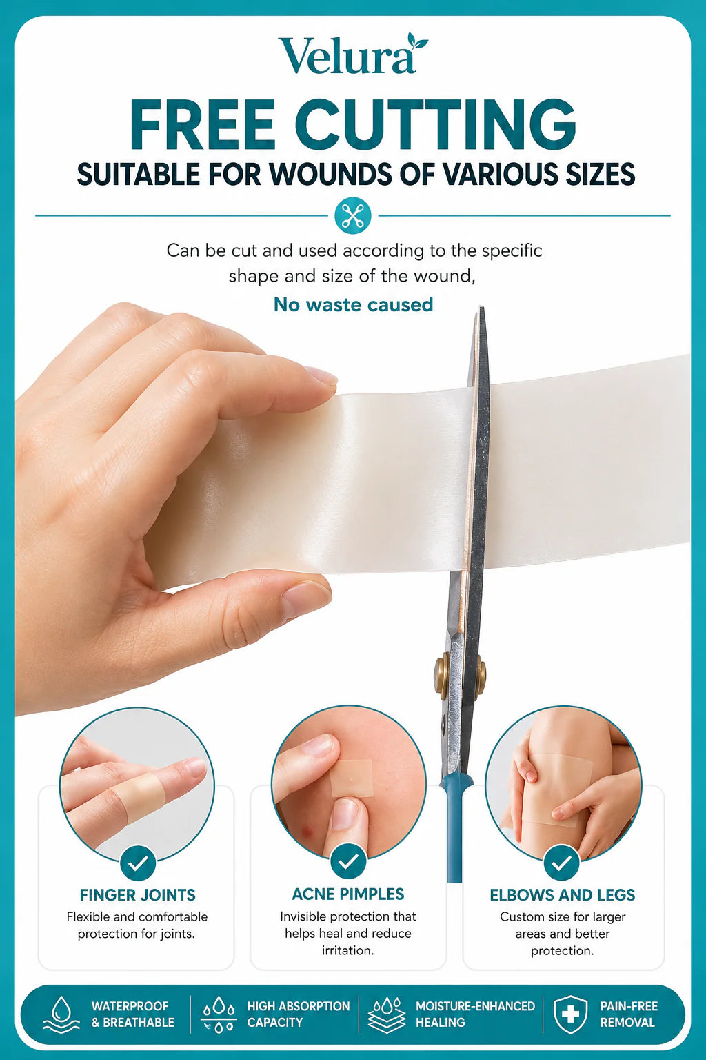 Hydrocolloid Roll Waterproof Healing Tape