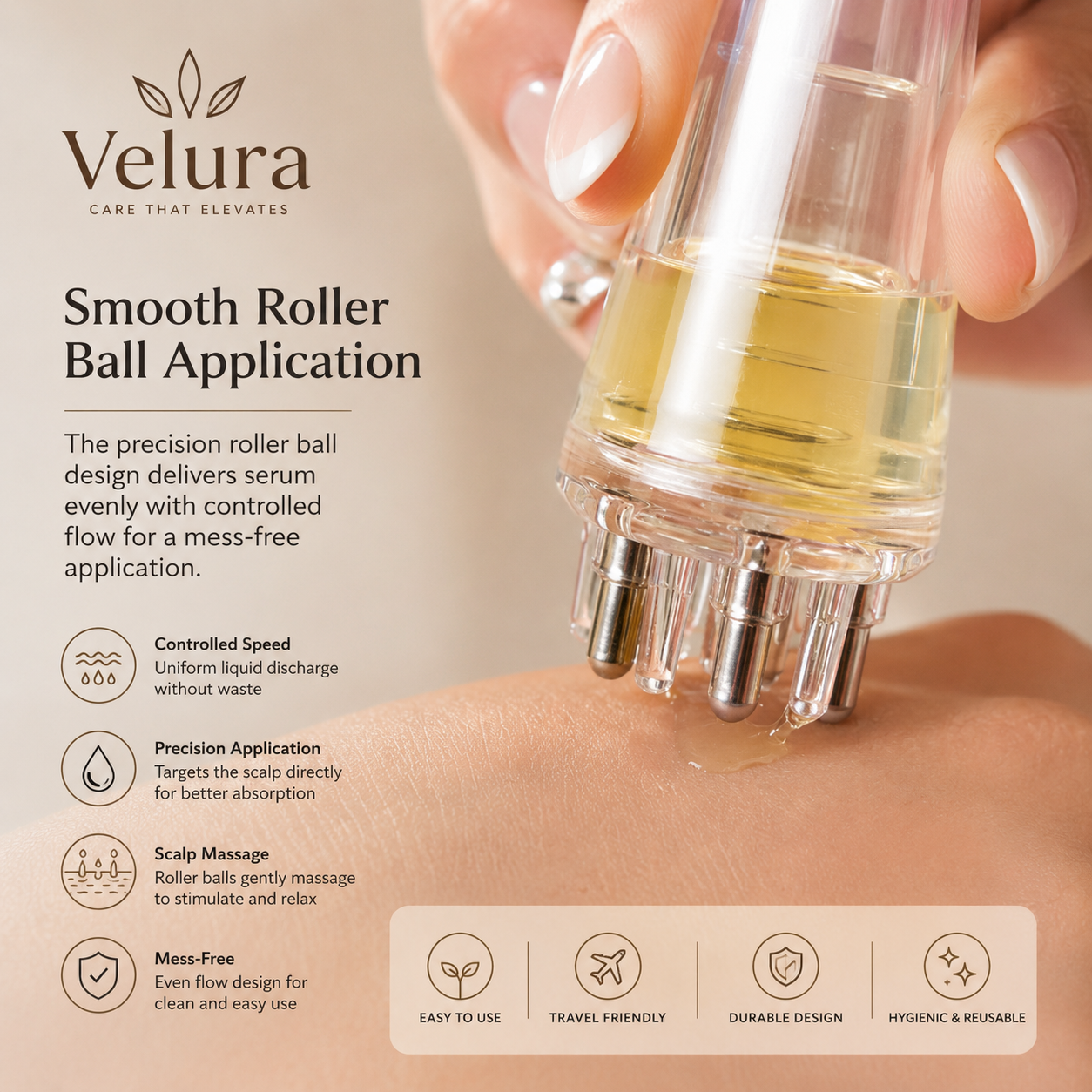 Precision Massage & Serum Roller for Better Absorption