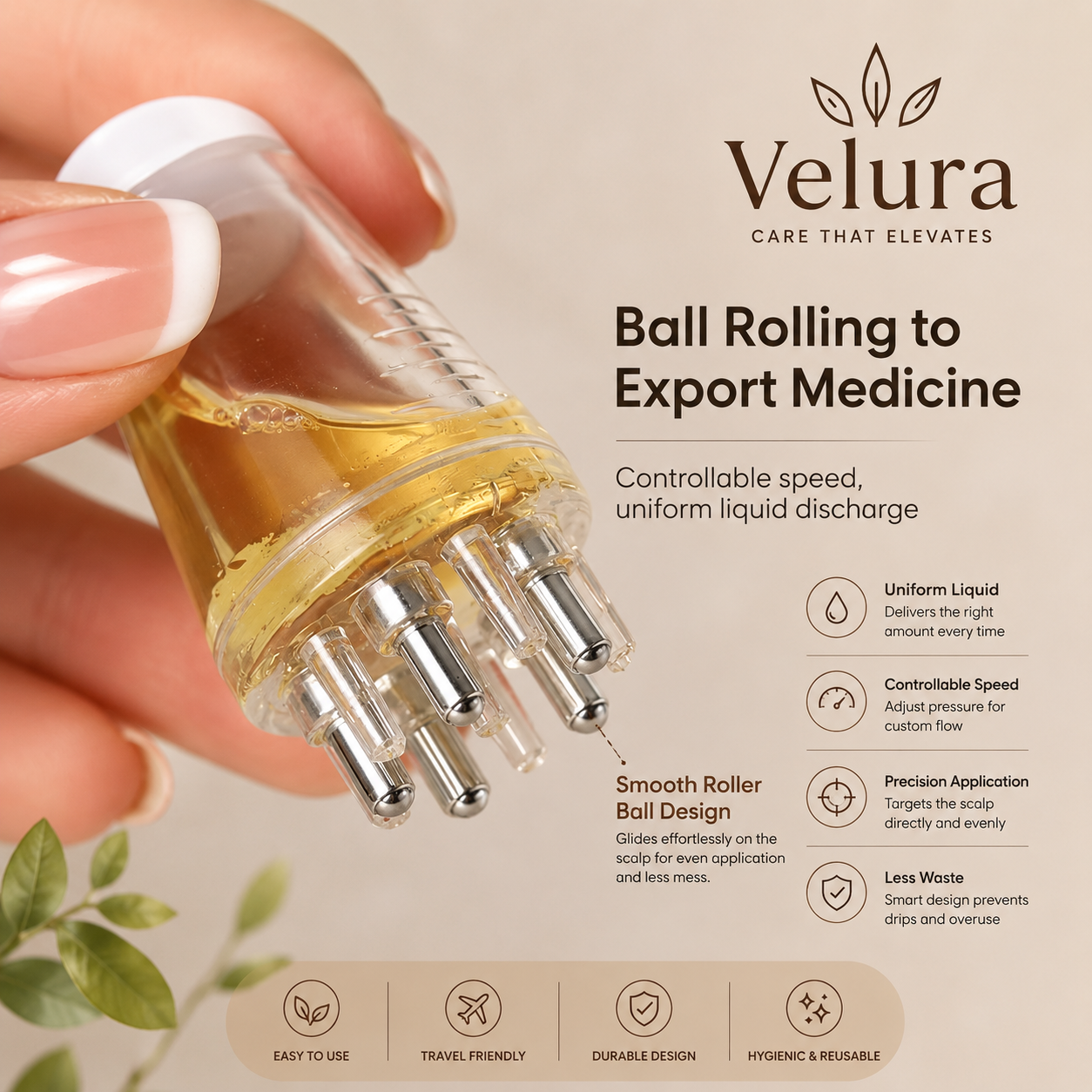 Precision Massage & Serum Roller for Better Absorption