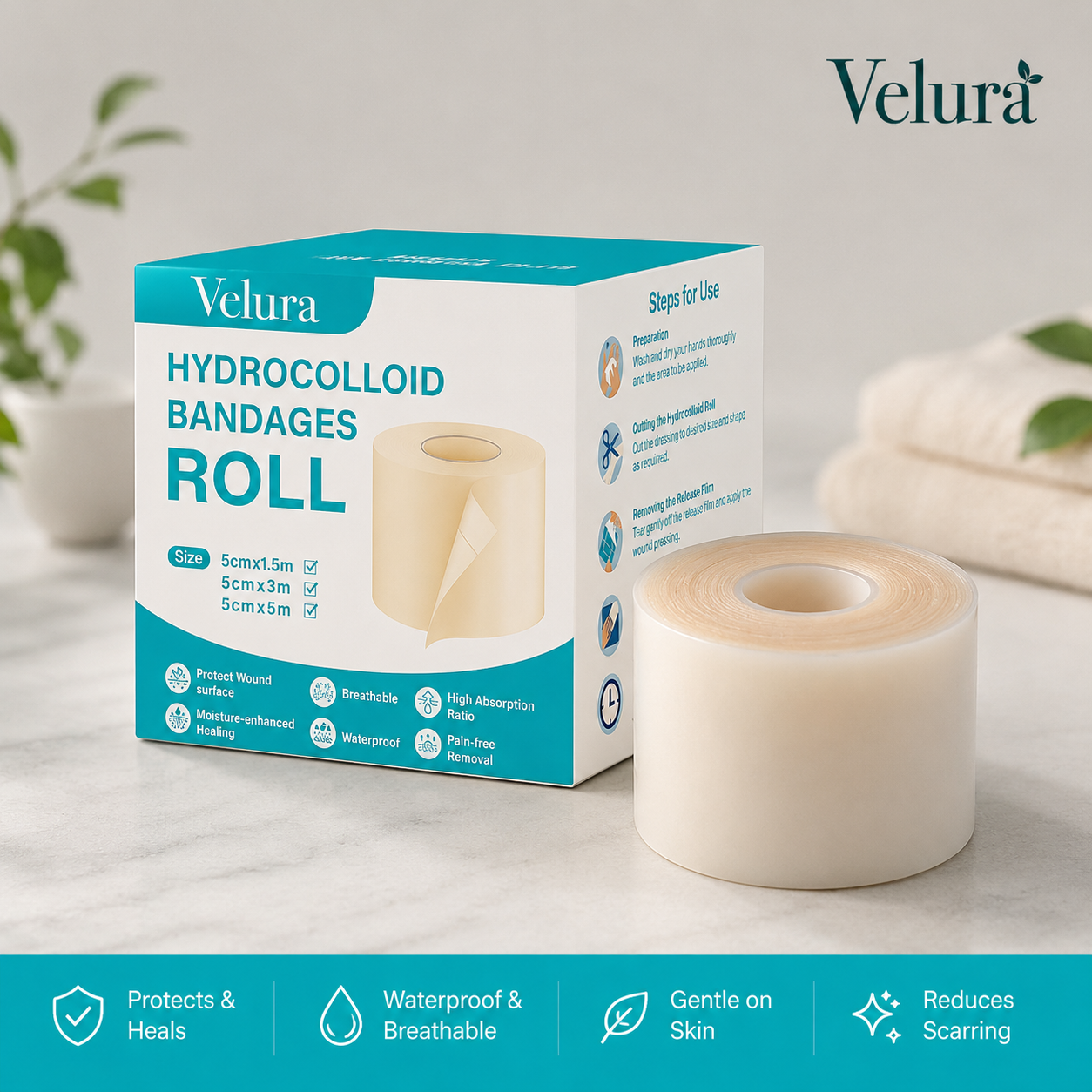 Hydrocolloid Roll Waterproof Healing Tape